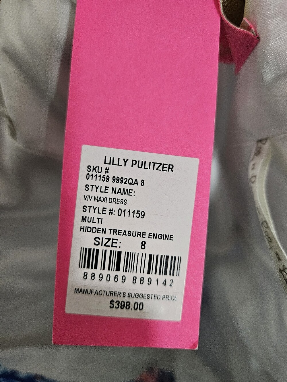 NWT Lilly Pulitzer Women's Viv Maxi Dress in Multi - Hidden Treasure Engineered - Picture 5 of 6